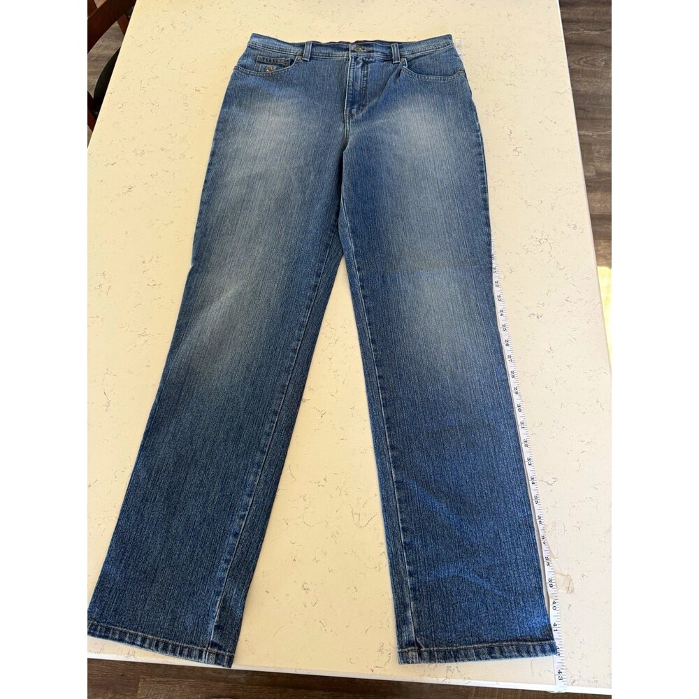 Gloria Vanderbilt Amanda Women’s 10 Blue Medium Wash Straight Stretch Tall